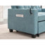Fauteuil inclinable en cuir futon 3-en-1-101914179