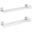 Ensemble de 2 tablettes flottantes en acrylique - Étagères de salle de bain murales pour articles de toilette, cuisine, salle de lavage, décor de maison de campagne - Solution de rangement durable et élégante-100893023