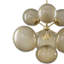 Lustre moderne de style Mid-Century doré avec globes en verre café dégradé, luminaire suspendu à 4 ou 7 lumières, hauteur réglable de 27 à 75 po pour les plafonds inclinés - Répertorié ETL-1288052590