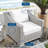 Conway Outdoor Patio Wicker Rattan Armchair-1206659682
