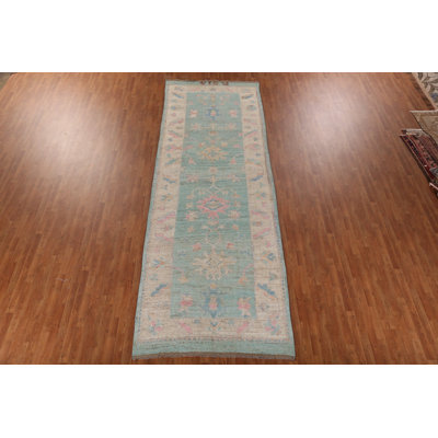 Tapis turc bleu grand Oushak 6 x 16