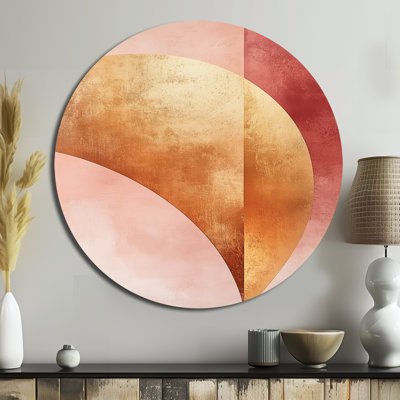 Jahmiah - Abstract Modern Transitional Round Metal Wall Decor