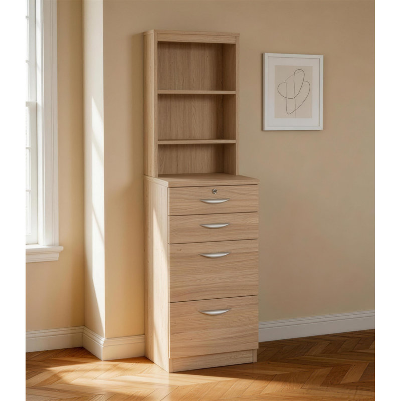 Bettijane 48cm Wide 4 -Drawer File Cabinet, Sandstone
