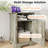 Farmhouse Nightstand With Charging Station-707524867