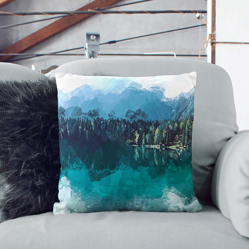 Square Throw Cushion, 40cm H x 40cm W x 15cm D