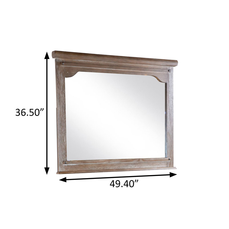 Miroir transitionnel l 49,4 po, brun