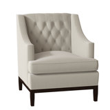 Carmel Linen Cotton Tufted Armchair