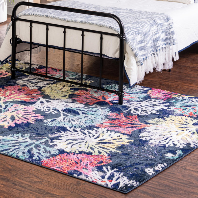 Jonkan Floral Indoor Rug, Rectangle 2' x 3'
