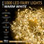NETTA Fairy String Lights with Clear Cable and 8 Different Modes - 1000 LED / 50M Lit-Length