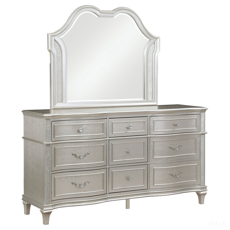 Commode 9 tiroirs avec miroir Colwood