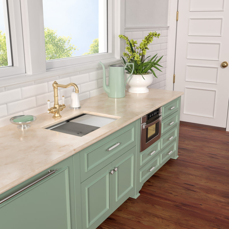 Undermount Kitchen Sink 16G Single Basin Kitchen Sink with Basket Strainer and Bottom Grid,  10" H x 19" W x 27" D