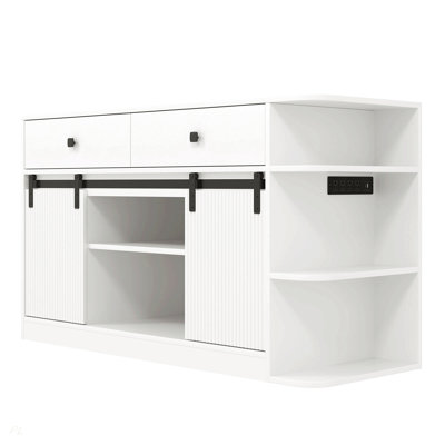 Support d'aquarium de 75 gallons avec lumière DEL et prises de courant, support d'aquarium de 55 à 75 gallons avec portes cannelées coulissantes, 2 grandes armoires et tablettes de rangement, armoire pour 2 accessoires de réservoir de poissons, 1200 lb