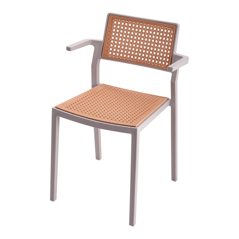 Ameed 50cm H Stacking Armchair, Grey