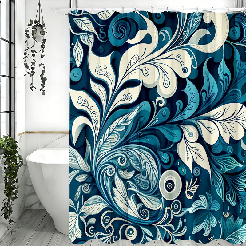 Rideaux de douche avec crochets inclus