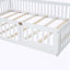 Lit plateforme en bois pleine grandeur avec garde-corps-1919717925