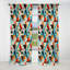 Revival Triangular Geometric Pattern - Abstract Geometric Blackout Curtain - 1 Panels-107535642