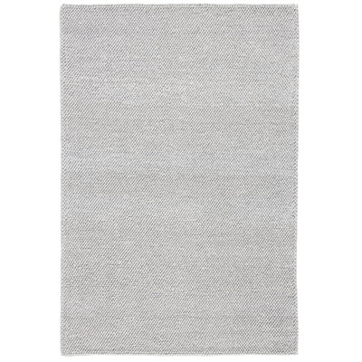 Tapis argenté en laine touffeté à la main Almus