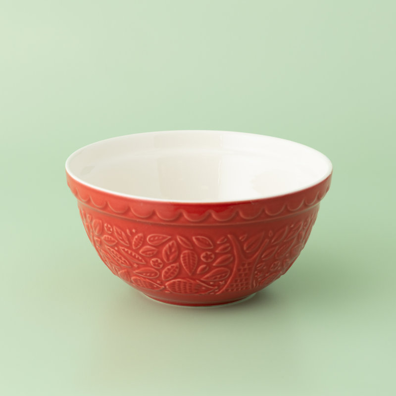 In The Forest 21cm Hedgehog Mixing Bowl, Red