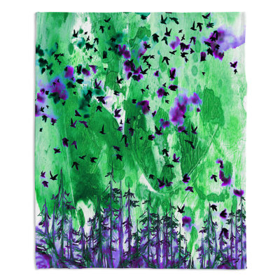Couverture sherpa doux meilleur vert