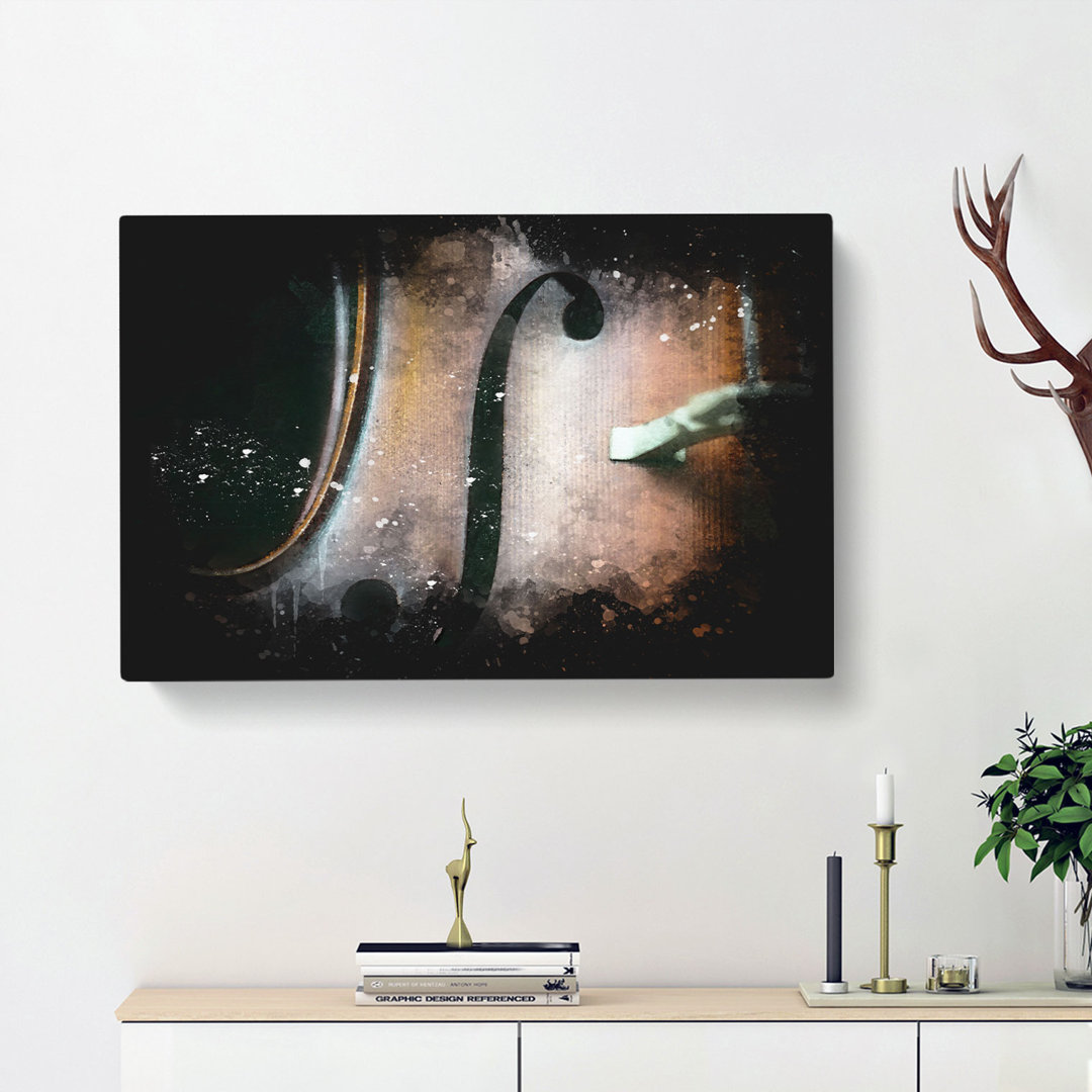 Curves Of The Cello - Wrapped Canvas