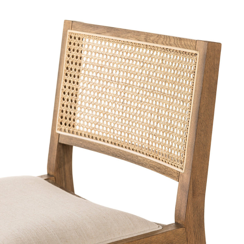 Caswell 27" Counter Stool, Bar Stool (31” Seat Height), White Polyester Blend