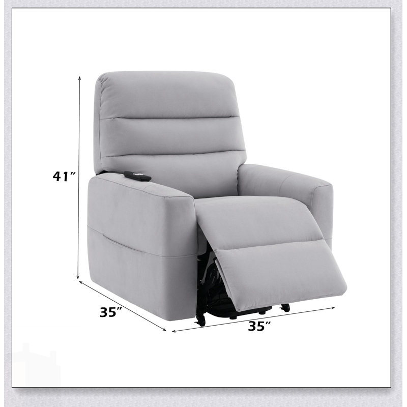 Fauteuil inclinable électrique en cuir Freddie Aire Power Motion
