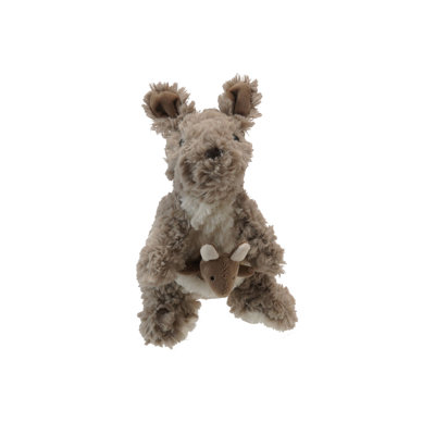Plush Kangaroo With Joey In Pouch