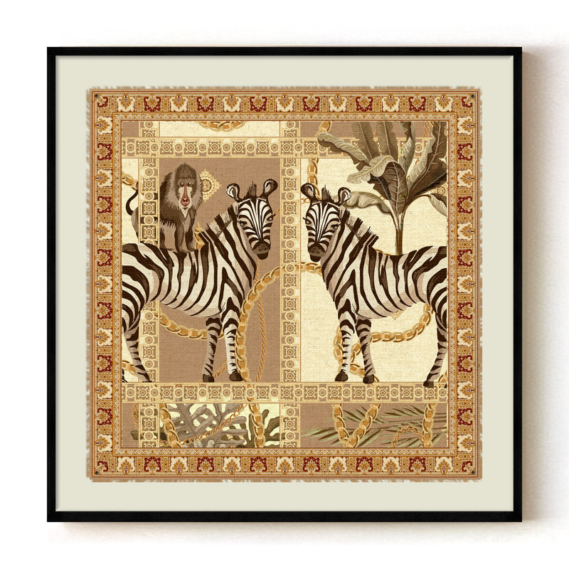 Serengeti Companions, 20" H x 20" W, Black