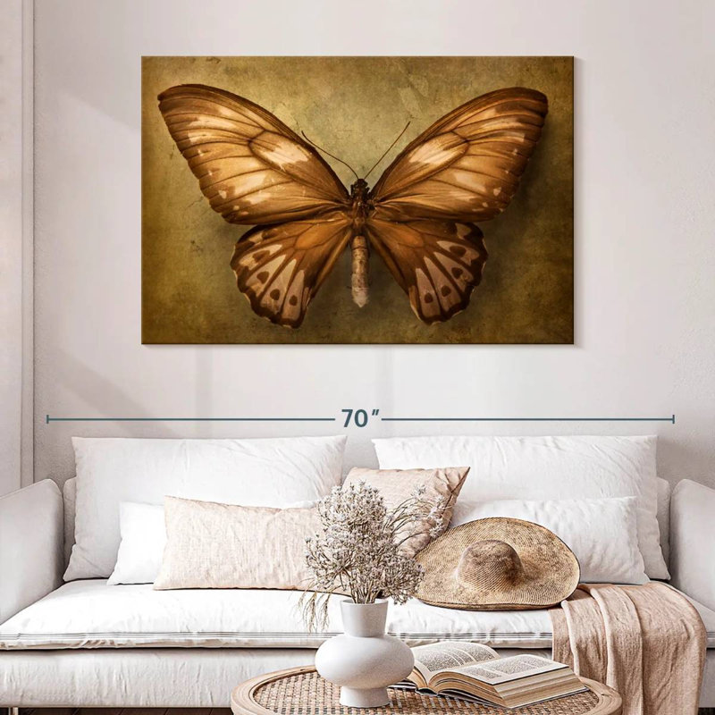 Papillon rétro Brampt, H 32 po x l 48 po