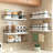 3+1 tier rustic bathroom wall shelf above toilet with wire storage basket and towel bar