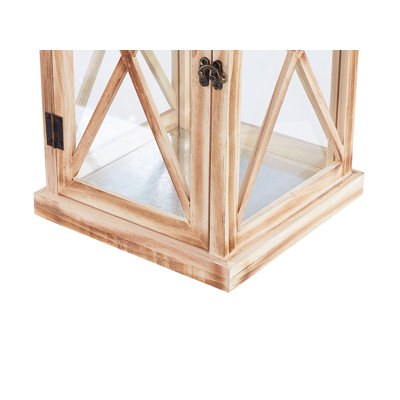 Wood Tabletop Lantern