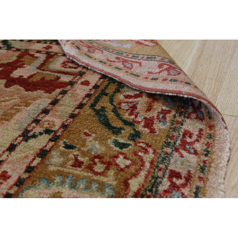 Hand Knotted Wool Floral Area Rug