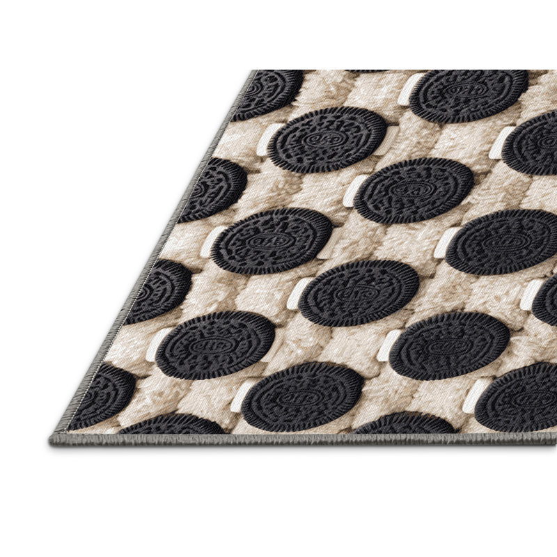  Tapis lavable Oreos Desserts, Rectangle 5 pi x 7 pi