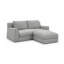 Canapé Ailey moderne 2 places avec housse amovible et lavable et pouf-592278346-592278351-592278350