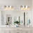 Amora 3-Light Dimmable Rectangular Bathroom Vanity Light With Crystal Shade