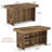 55-Inch Kitchen Island with Storage Shelves, Farmhouse Island Table Home Bar Table for Kitchen, Dining Room