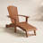 Aredale Eucalyptus Outdoor Adirondack Chair With Ottoman-725557329