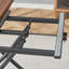 Table élévatrice multifonctionnelle moderne avec pieds en bois aggloméré de 0,8 pouce d'épaisseur et pieds en métal, peut être utilisée comme coiffeuse, table basse, table de salle à manger et table de bureau