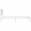 Metal Bed Frame with Headboard White-276808362