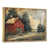 Toile avec cadre flottant or