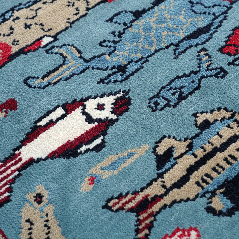 Selika Hand Woven Wool Area Rug