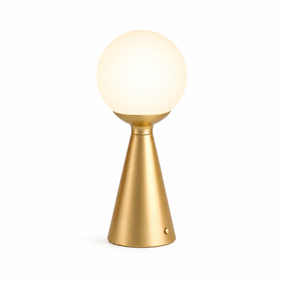 Lampe de table à DEL sans fil 13 po avec gradateur à 3 niveaux et charge de type C 13 po