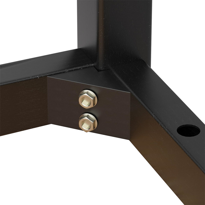 Bureau d'écriture Damera, Noir, Brun, H 29,02 po x l 47,01 po x P 22,99 po
