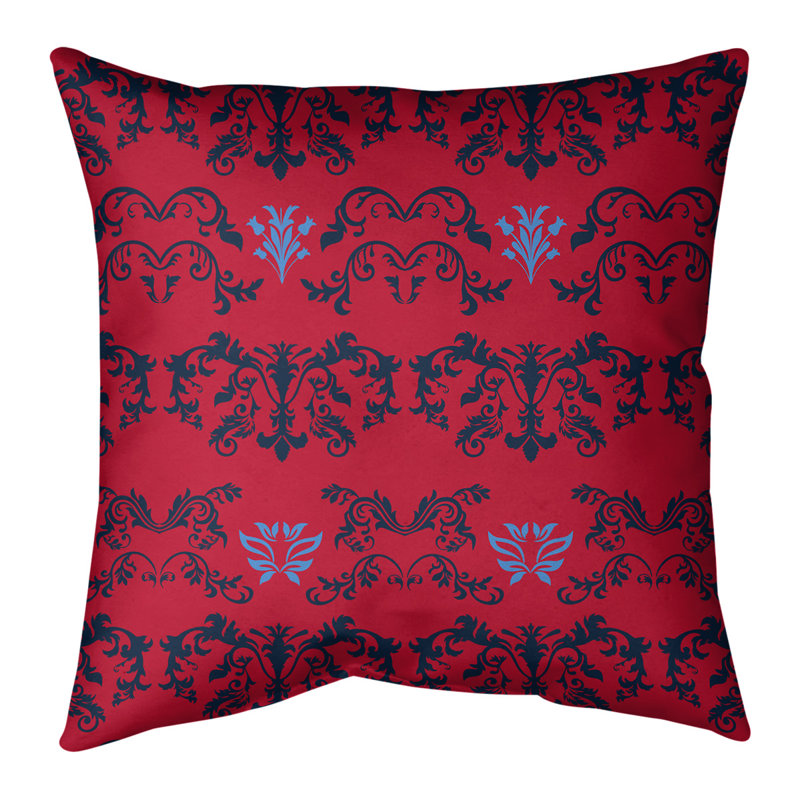 Housse de coussin carré Tennessee Football Baroque, Rose / gris / bleu clair, 20 po X 20 po, Croisé en coton