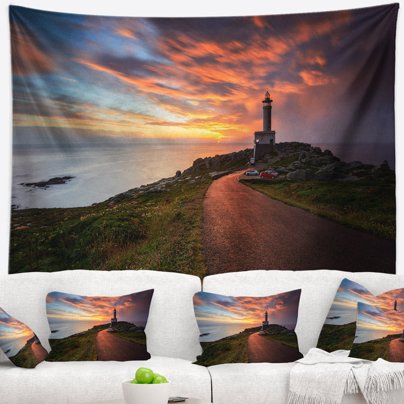 Tapisserie avec accessoires suspendus en polyester mer mer punta nariga, H 32 po x l 39 po