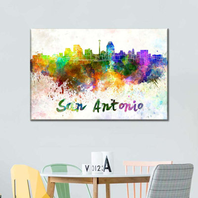 " San Antonio Skyline Colors " by Naomi Heart