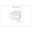 Manning - Pouf carré - Bleu sarcelle-1186781395