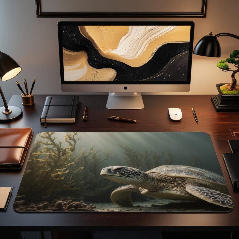 Polyester Desk Pad, 31.5x15.5
