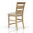 Ladder Back Counter Stool - Caramel Finish