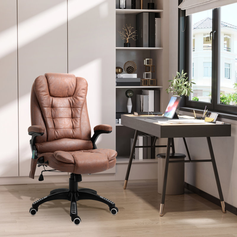 Forestdale Polyester Blend Executive Chair, Brown